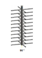 NICE TORNELLI RTRU90 Braccia ad U con angolazione 90 ° per CAGE - Acciaio inossidabile spazzolato AISI304