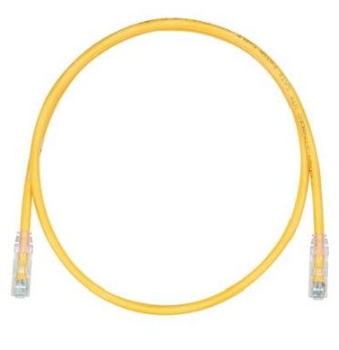 PANDUIT UTPSP1MYLY Patch Cord in Rame- Cat 6- Yellow UTP Cable- 1 Meter