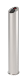 NICE TORNELLI POST3RAL Colonnina Ø154mm con supporto per lettori RFID ed indicazione a LED - Verniciato a polvere stainless steel AISI304