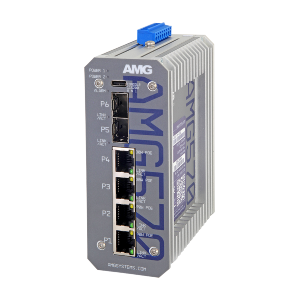 HANWHA AMG5702GBT2GAT2SP240 Switch gestito industriale a 6 porte
