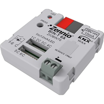 ZENNIO ZIOBINT6 BINT6 key interface, 6IN+T