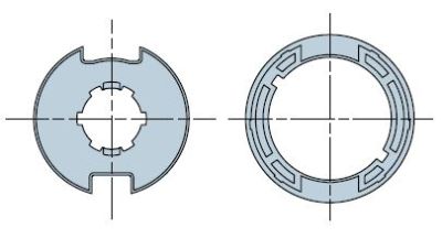 NICE 951.40.00 Round 63x1 (Welser) - 62x0.6 (Deprat) wheel + crown