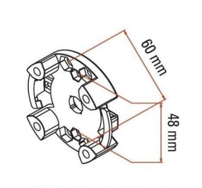 FAAC 132300 CLIP MAX SUPPORT 15Nm 100pcs
