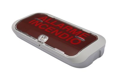 VIMO KLAMPENL Targa allarme ottico a parete colore bianco