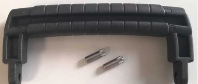 GT LINE KIN.1259 Handle, black, black rubber coating (mod. 4)