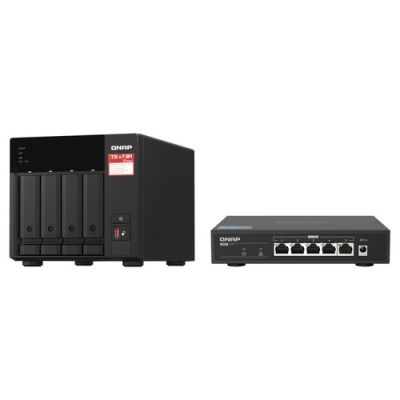 QNAP TS-473A-SW5T BUNDLE TS-473A-8G + QSW-1105-5T