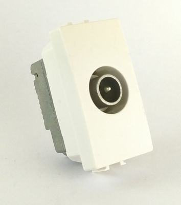 MAPAM 534B Joy 534B White Passante TV Socket