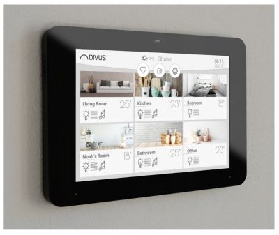 KNX-IQ08-IP DIVUS KNX-IQ08-IP NERO - su parete edificio