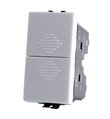MAPAM 522B Double Button (10A-250V) Joy 522B White