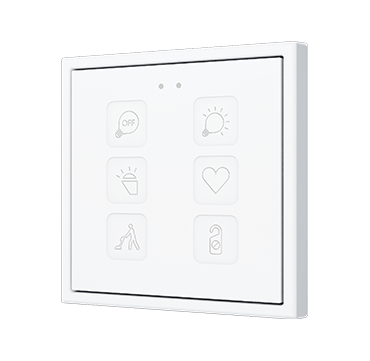 ZENNIO ZVITR70X6W Tecla RGB 70 X6. Pulsante capacitivo in PC-ABS 70x