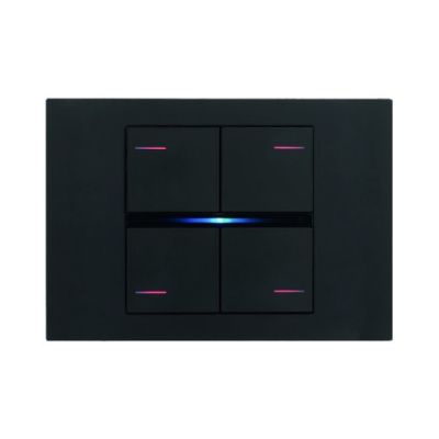 EELECTRON BK04PLL-3 KIT OF 4 SQUARE PLASTIC KEYS PAINTED BLACK -