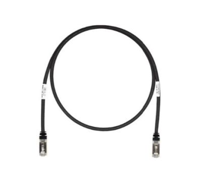 PANDUIT STP6X3MBL Copper Patch Cord- Cat 6A- Black S/FTP Cable- 3 meters