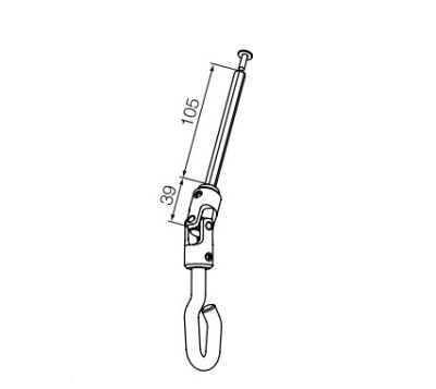 NICE 746.06.00 Eyelet with joint and hexagon terminal 7