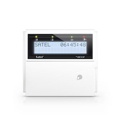 SATEL ACCO-KLCDR-W Tastiera LCD con lettore di prossimita' e sportell