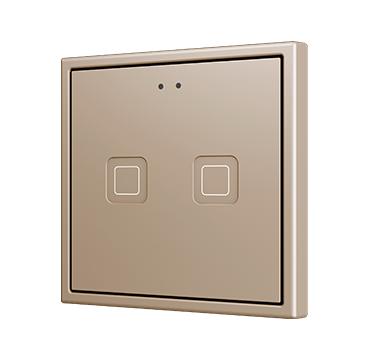 ZENNIO ZVITR70X2C Tecla RGB 70 X2. Pulsante capacitivo in PC-ABS 70x