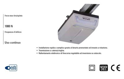 FAAC 110601 OPERATORE A SOFFITTO D1000 1000N