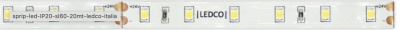 LEDCO SL60LBI20/20 STRIP LED 240 W 24Vcc LUCE FREDDA IP 20 20 METRI