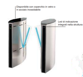 NICE TORNELLI BTTRFL91RV Ante scorrevoli, al petalo, varco da 900mm, coppia di ante - Cabinet verniciato a polvere colore RAL