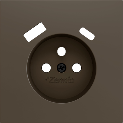 ZENNIO ZS70CF2USM ZS70. French socket cover with USB C and A 70x70 m