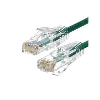 WP RACK WPC-PAT-6AU002G-S CAT 6A U-UTP Slim patch cable Length 0,2 M, AWG 28