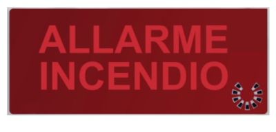 COOPER CSA INCENDIO CSA08584 DICITURA 5955  "ALLARME INCENDIO"