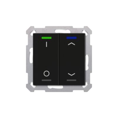 MDT RF-TAL55T206.D1S RF KNX+ Taster Light 55 2T, Secure, +T, black op.