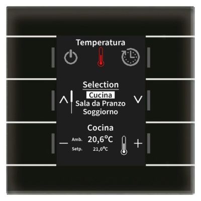 MDT BE-GBZS.01S R.Controller display,vetro nero