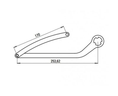 FAAC 1057283 COPPIA BRACCI NIGHT & DAY TIPO ND3 - MARRONE