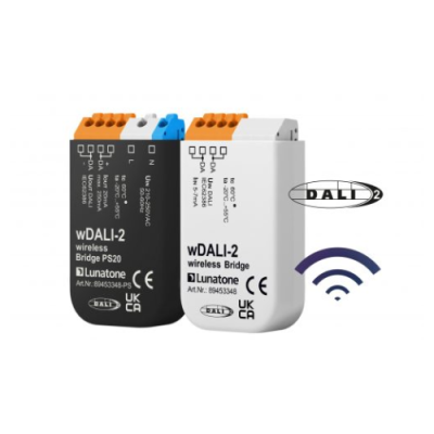 LUNATONE 89453348-PS wDALI-2 bridge to wirelessly connect spatially sep
