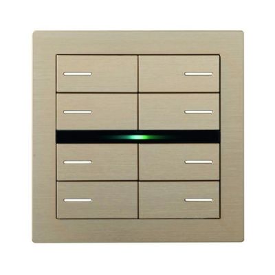 EELECTRON BK08MT-CH KIT 8 RECTANGULAR BUTTONS METAL CHAMPAGNE - LINE