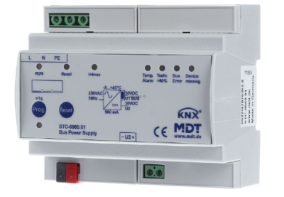 MDT STC-1280.01 Alimentazione bus con funzione di diagnosi, 1280mA, per automazione domestica KNX STC-1280.01