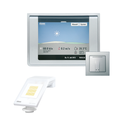 ELSNER 60128 WS1000 Sistema di controllo degli edifici in alluminio color-10 per 10 azionamenti 230 V