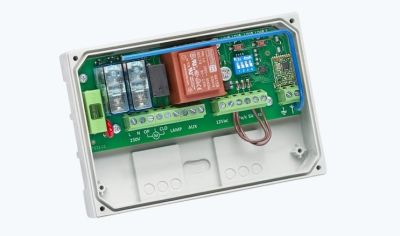 DOMOTIME DRSCBMF Control unit for shutters with multifrequency receiver + auxiliary output