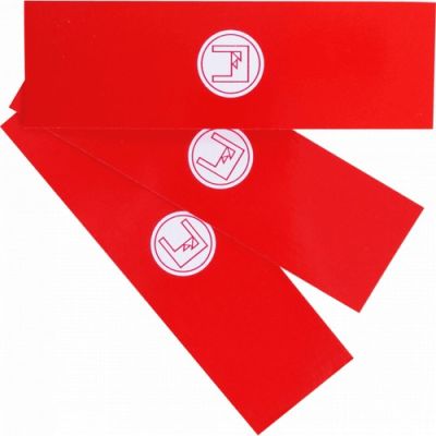 FADINI 1097L Set 12 adesivi retro-riflettenti rossi per aste