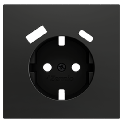 ZENNIO ZS70CSCSA ZS70. Schuko socket cover 70x70 mm - Anthracite