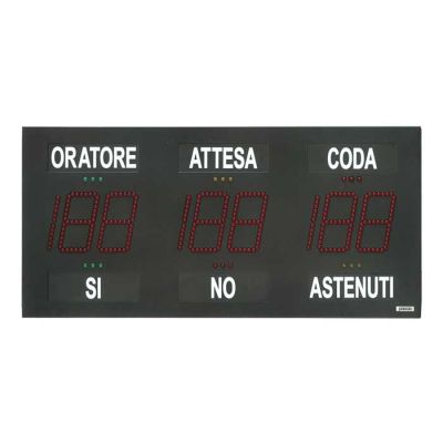 PASO CT2001-UK Tabellone luminoso di sala per sistema CS2100 (Testi serigrafati in Inglese)