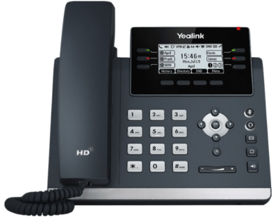 YLK-TI-SIP-T42U “Yealink T42U Ultra-elegant Gigabit IP Phone - 2.7"” 192x64-pixel graphical LCD with backlight - Dual USB ports”