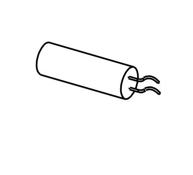 RIB CEL1385 R COND.8MF 450V C/CABLE L=CABLE 30CM