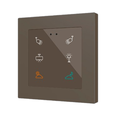 ZENNIO ZVIFR55X6M Flat RGB 55X6. Glass capacitive push button 55x55