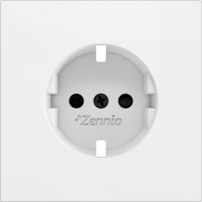 ZENNIO ZS70CSCSMW ZS70. Schuko socket cover 70x70 mm - Matt white