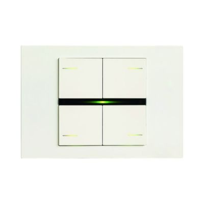 EELECTRON BK04PLL-1 KIT OF 4 SQUARE PLASTIC KEYS PAINTED WHITE