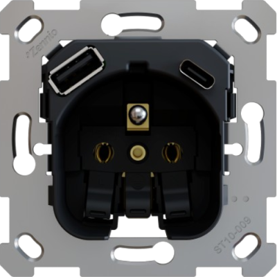 ZENNIO ZSIF2US ZS55. French socket insert 16 A/250 V ~ with USB