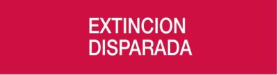 COOPER CSA INCENDIO CSA08677W DICITURA SERIE 55XX "EXTINCION DISPARADA"