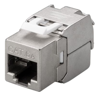 WP RACK WPC-KEY-6AS-TL CAT 6A KEYSTONE MODULE 180°, SHIELDED, 500 MHz TOOL LES