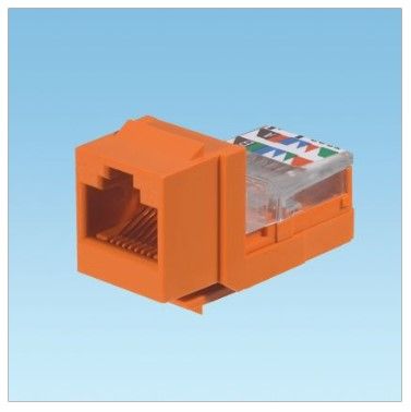 PANDUIT NK5E88MORY NK Cat 5e leadframe jack module- orange