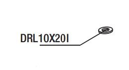 RIB DRL10X20I ROUND. 10X20 STAINLESS STEEL FLAT