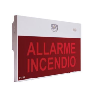 COOPER CSA INCENDIO EFSB-3-P PANNELLO DI SEGNALAZIONE  CON SIRENA EN54-3 CON TONO DI PREALLARME