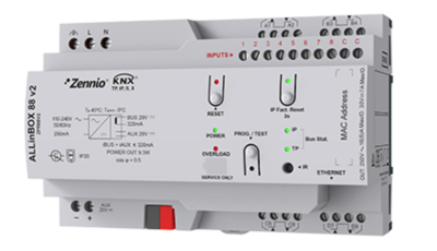ZENNIO ZPR88V2 AllInbox 88 v2. Multifunction device with KNX power