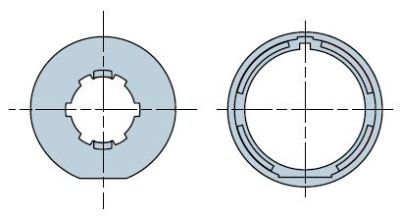 NICE 948.40.00 Round 60x2 wheel + crown