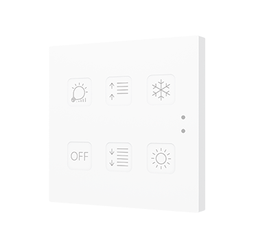 ZENNIO ZVITR6W TECLA RGB 6. PULSANTE CAPACITIVO IN PC-ABS
